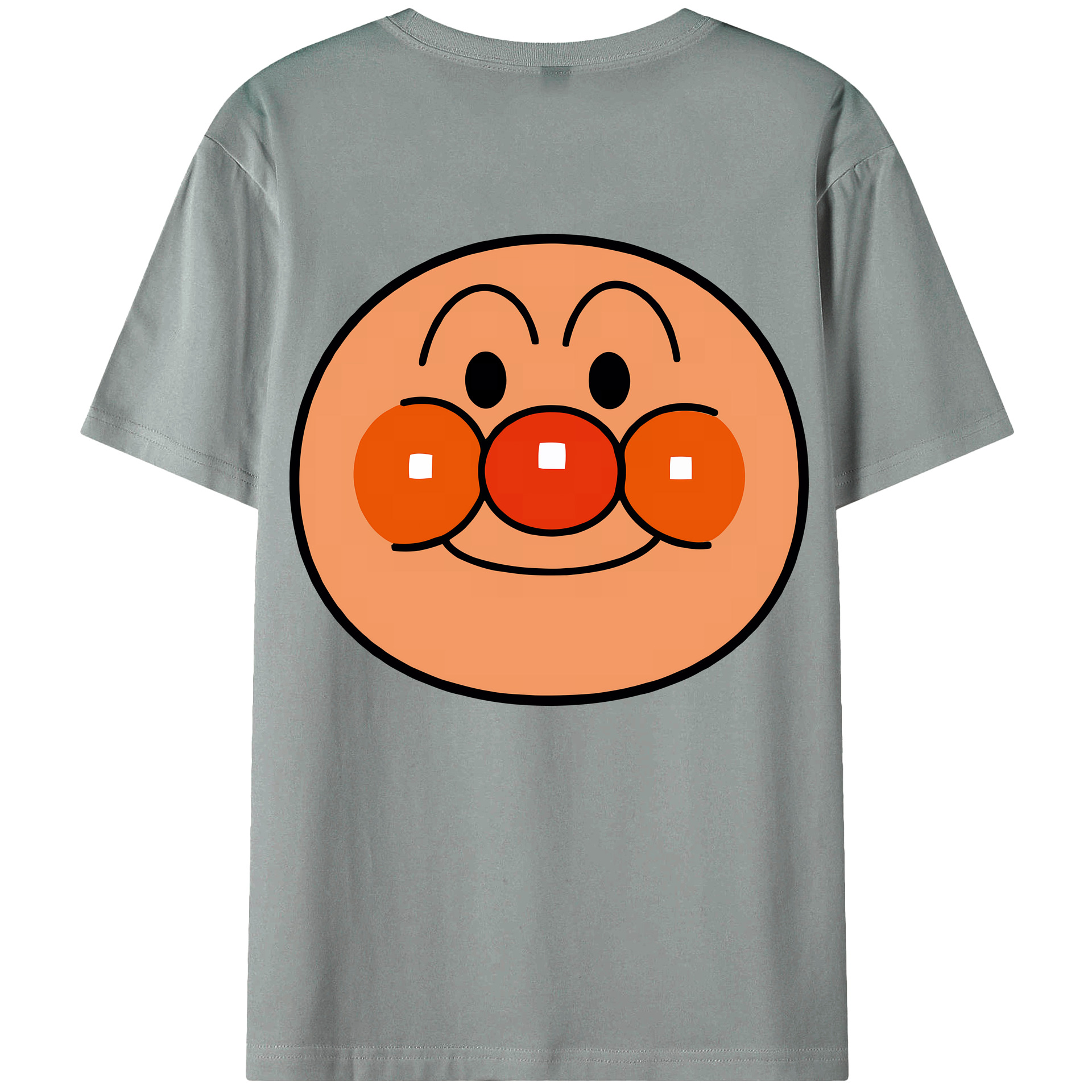 （画像用） アンパンマン Anpanman 綿100％ メンズ半袖Tシャツ（バックプリント） 通気性